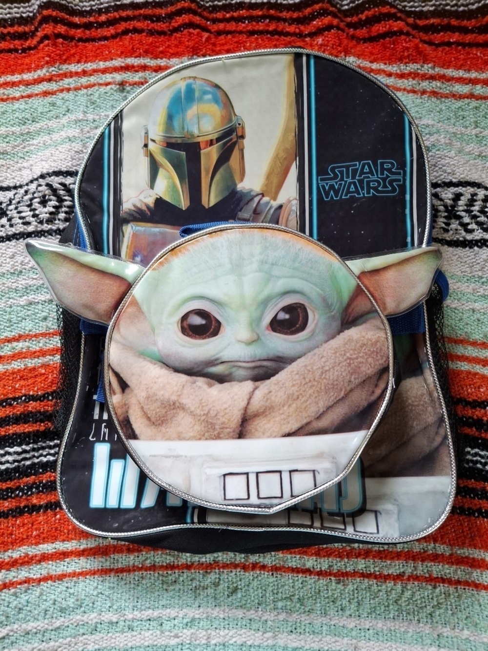 (2in1)Star Wars Grogu Kids Backpack/Lunchbox Set